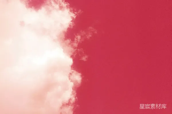 高清摄影 粉红天空与云朵