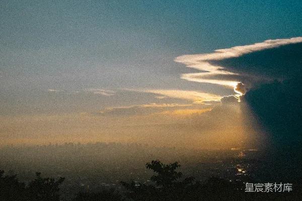 高清摄影 日落时分的天空