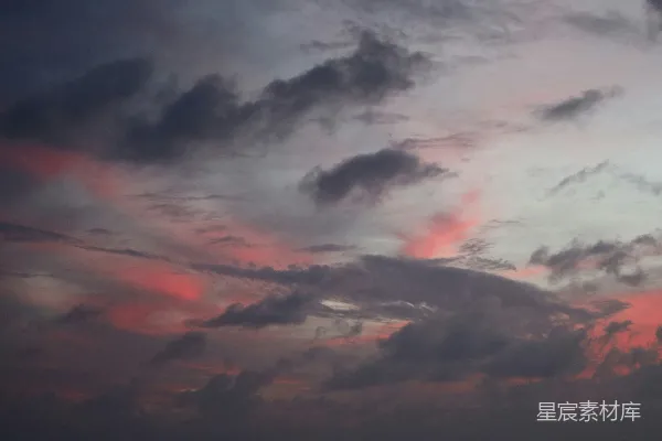 高清摄影 暮色中的云彩