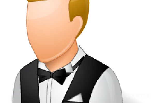 元素素材 waiter