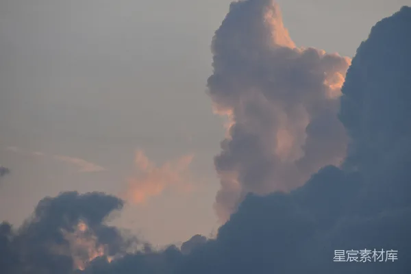 高清摄影 晚霞映云彩