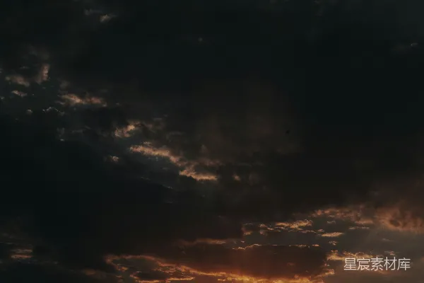 高清摄影 夕阳下的山脊
