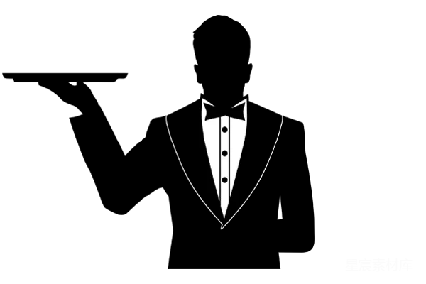 元素素材 waiter