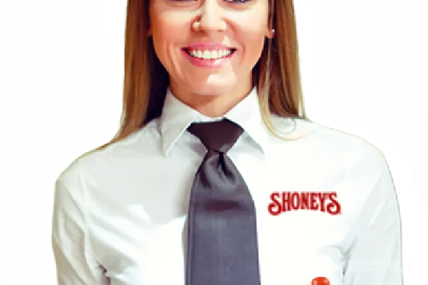 元素素材 Shoney's餐厅服务员展示甜点