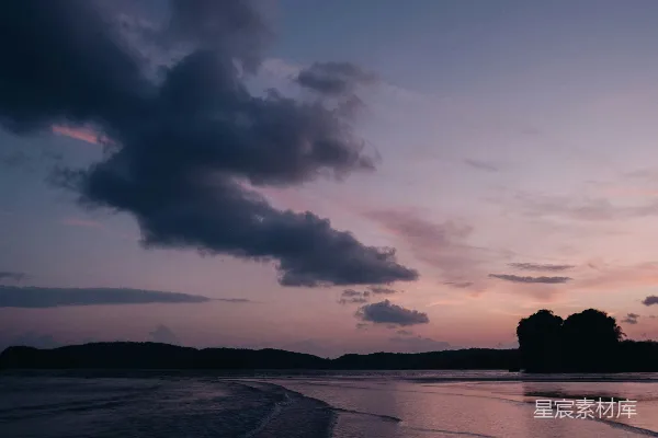 高清摄影 黄昏海滩