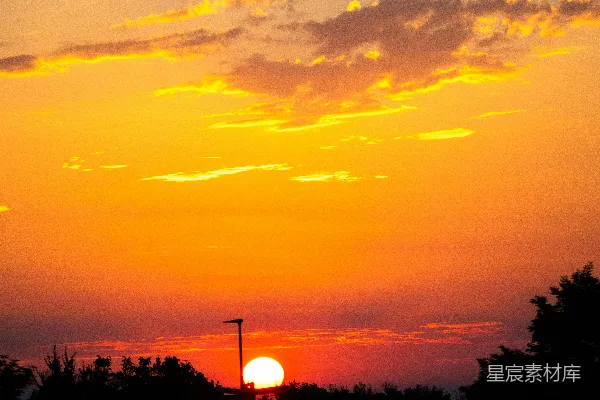 高清摄影 夕阳下的宁静