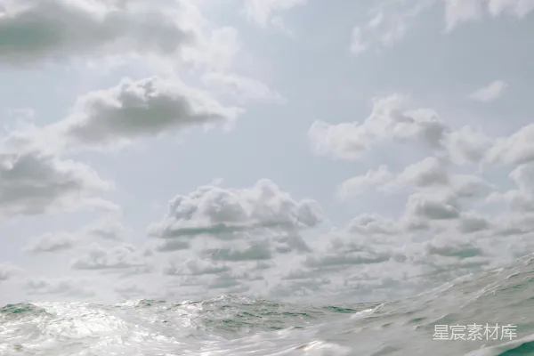 高清摄影 海浪与天空的宁静相遇