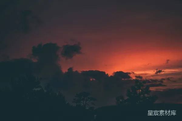 高清摄影 暮色黄昏的天空