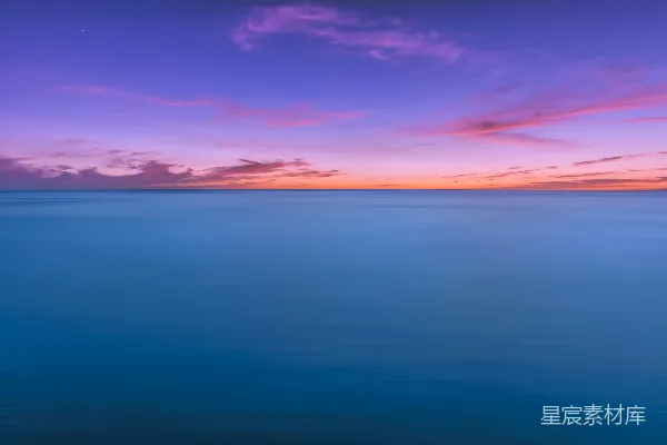 高清摄影 日落时分的宁静海景