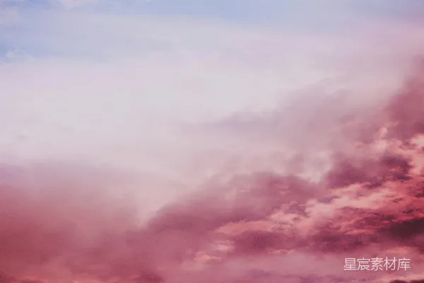 高清摄影 粉红天空的梦幻云朵