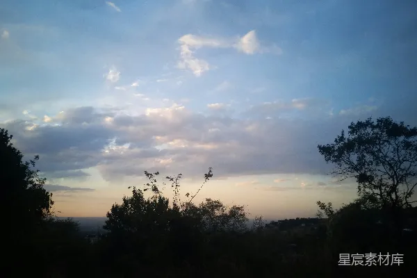 高清摄影 夕阳下的云海