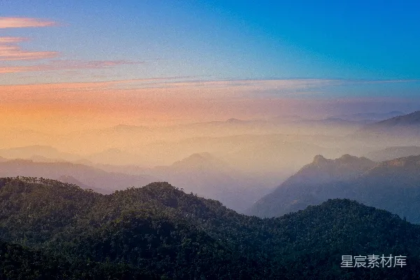 高清摄影 云海山景的日出