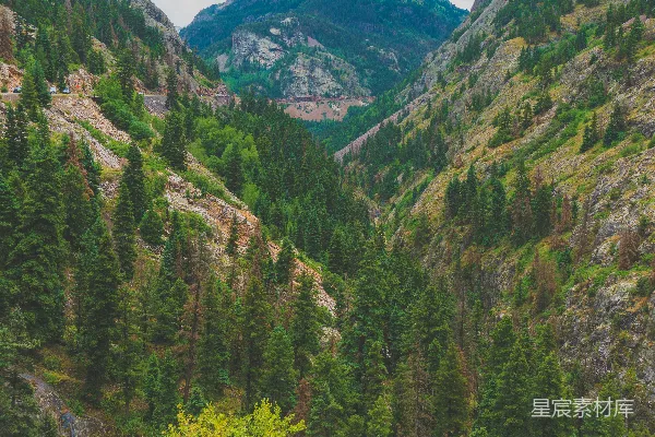 高清摄影 山谷间的自然美景