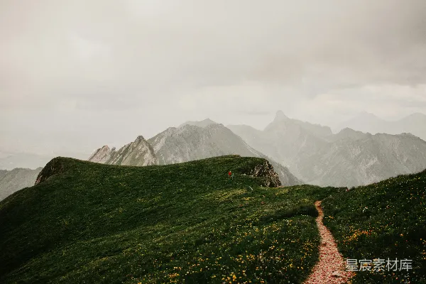 高清摄影 山间小径