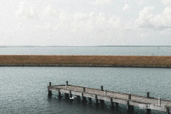 高清摄影 宁静码头的海景