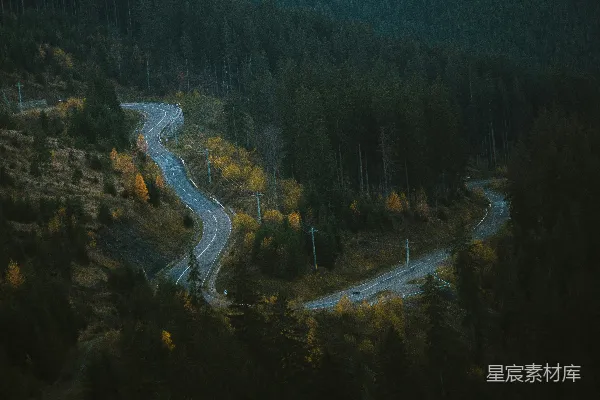 高清摄影 蜿蜒山路