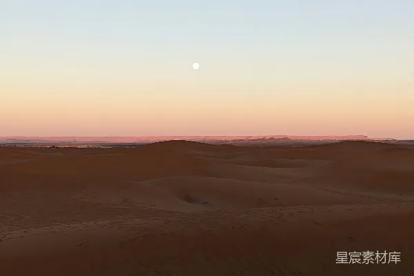 高清摄影 沙漠月夜