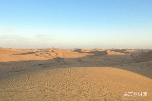 高清摄影 沙漠中的日落美景