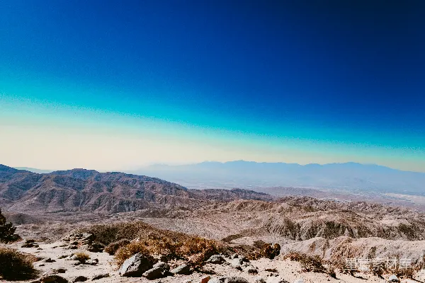 高清摄影 荒漠山脉全景