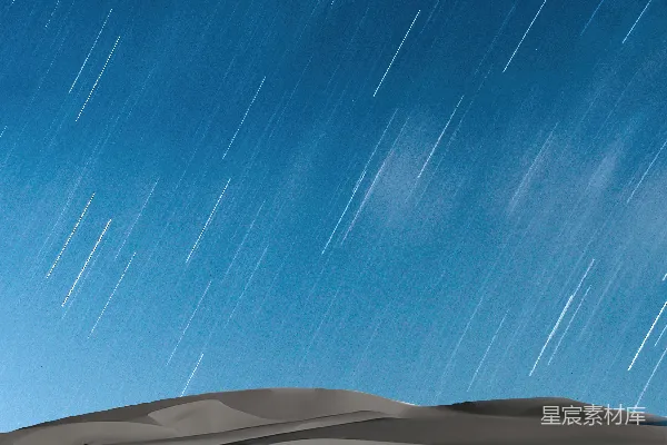 高清摄影 沙漠夜空星轨