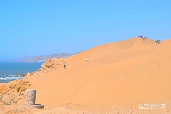 高清摄影 沙漠海岸的壮丽风景