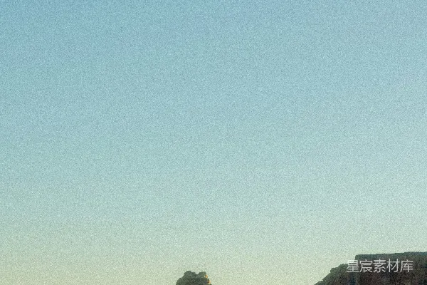 高清摄影 沙漠中的孤峰