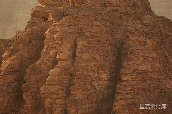 高清摄影 沙漠中的岩石山景