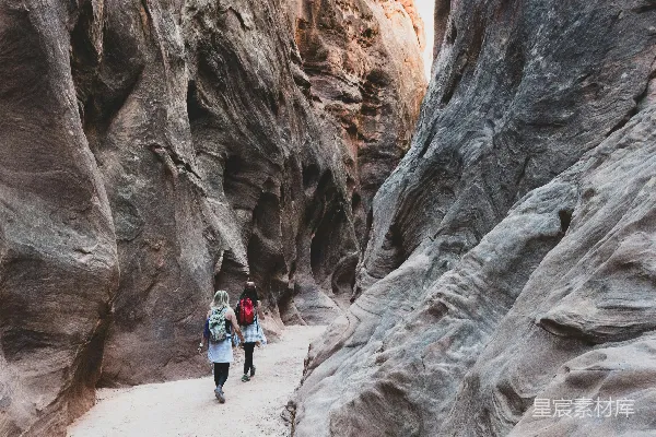 高清摄影 峡谷中的徒步之旅