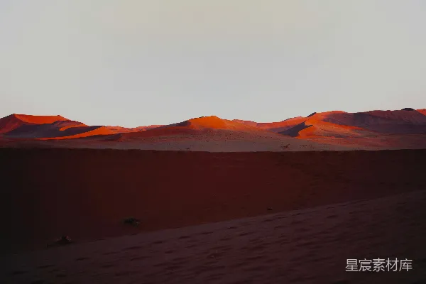 高清摄影 沙漠夕阳的壮丽景色