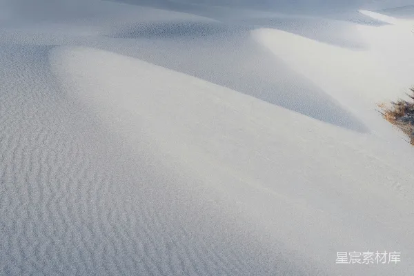 高清摄影 雪被覆盖的沙丘