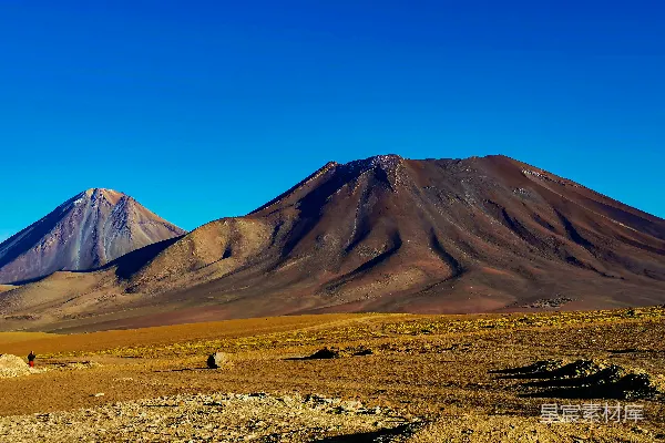 高清摄影 荒凉的火山与沙漠