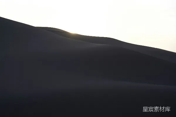 高清摄影 沙漠的日落剪影