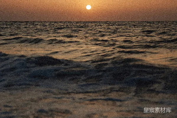 高清摄影 夕阳下的海景