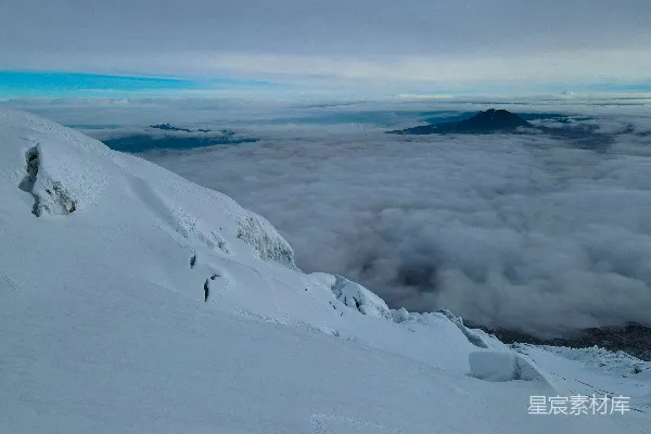 高清摄影 雪峰云海