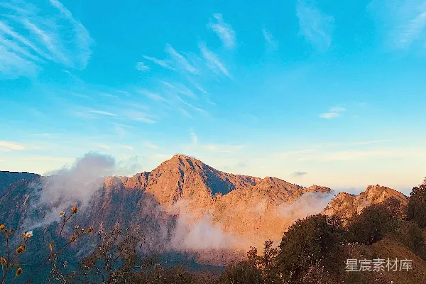 高清摄影 日落山景