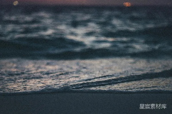 高清摄影 黄昏海浪