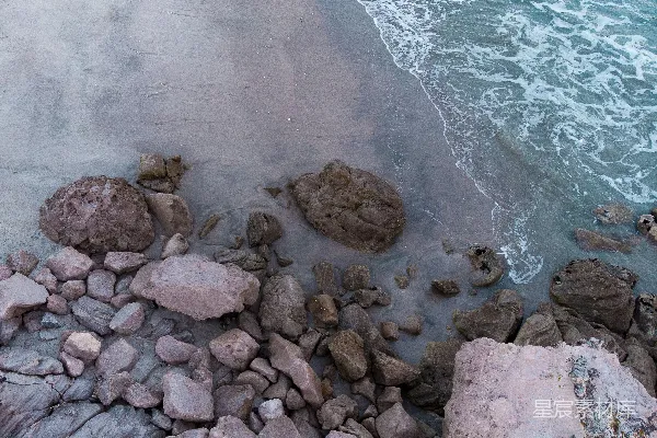 高清摄影 岩石海岸线