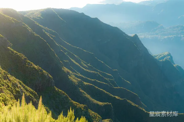 高清摄影 山间晨曦