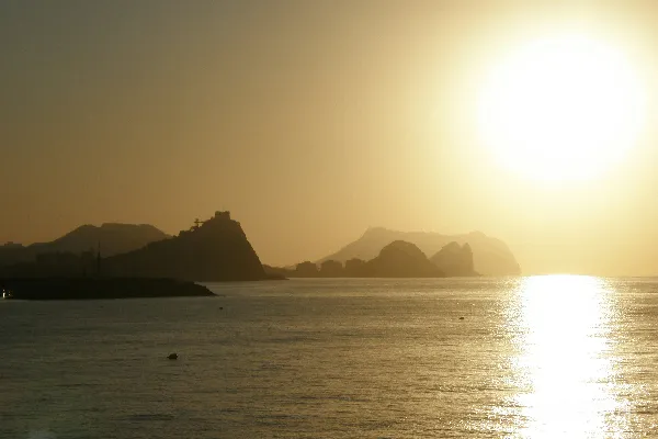 高清摄影 日落时分的海岸线