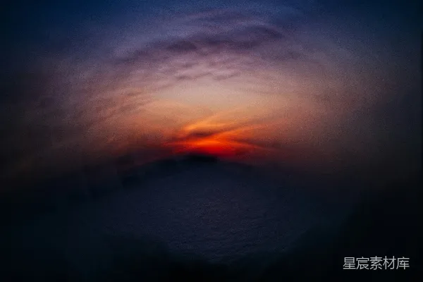 高清摄影 暮色中的海景