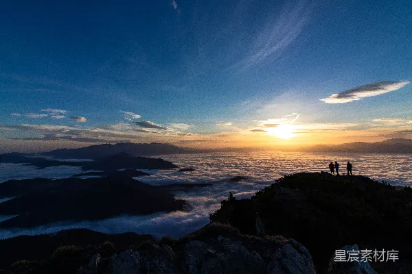 高清摄影 山巅日出