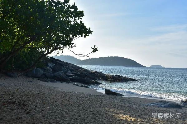 高清摄影 宁静的海滩日落