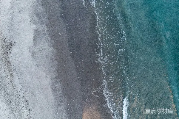高清摄影 海浪与沙滩的交响曲