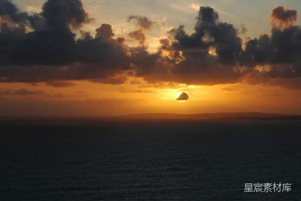 高清摄影 日落海景，宁静的黄昏