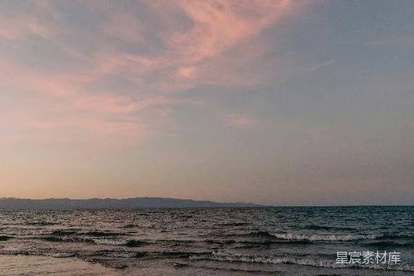 高清摄影 日落时分的宁静海岸