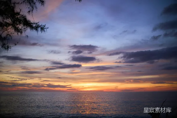 高清摄影 夕阳下的海景