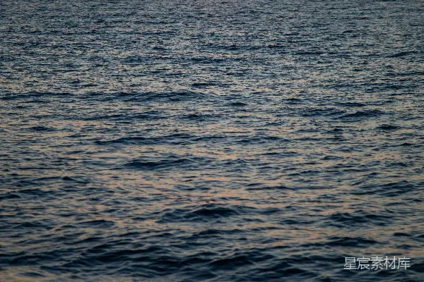 高清摄影 夕阳下的海面