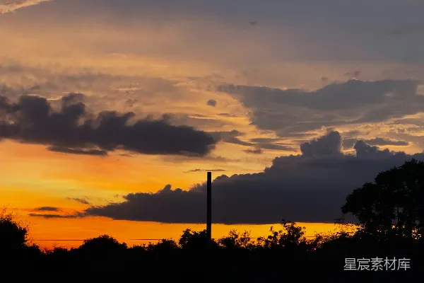高清摄影 夕阳下的剪影