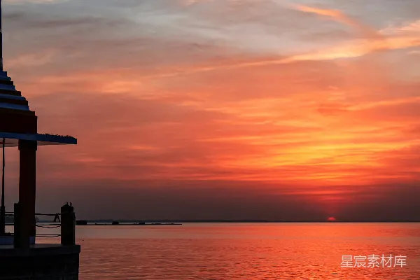 高清摄影 日落时分的海景