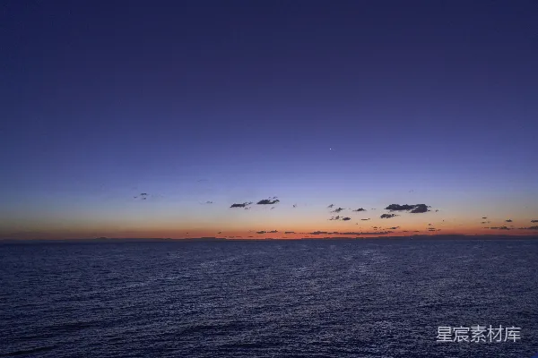高清摄影 海平线上的夜景
